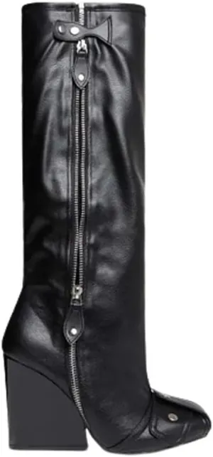 Women Wedge Boots Knee High Fashion Pull On Boots