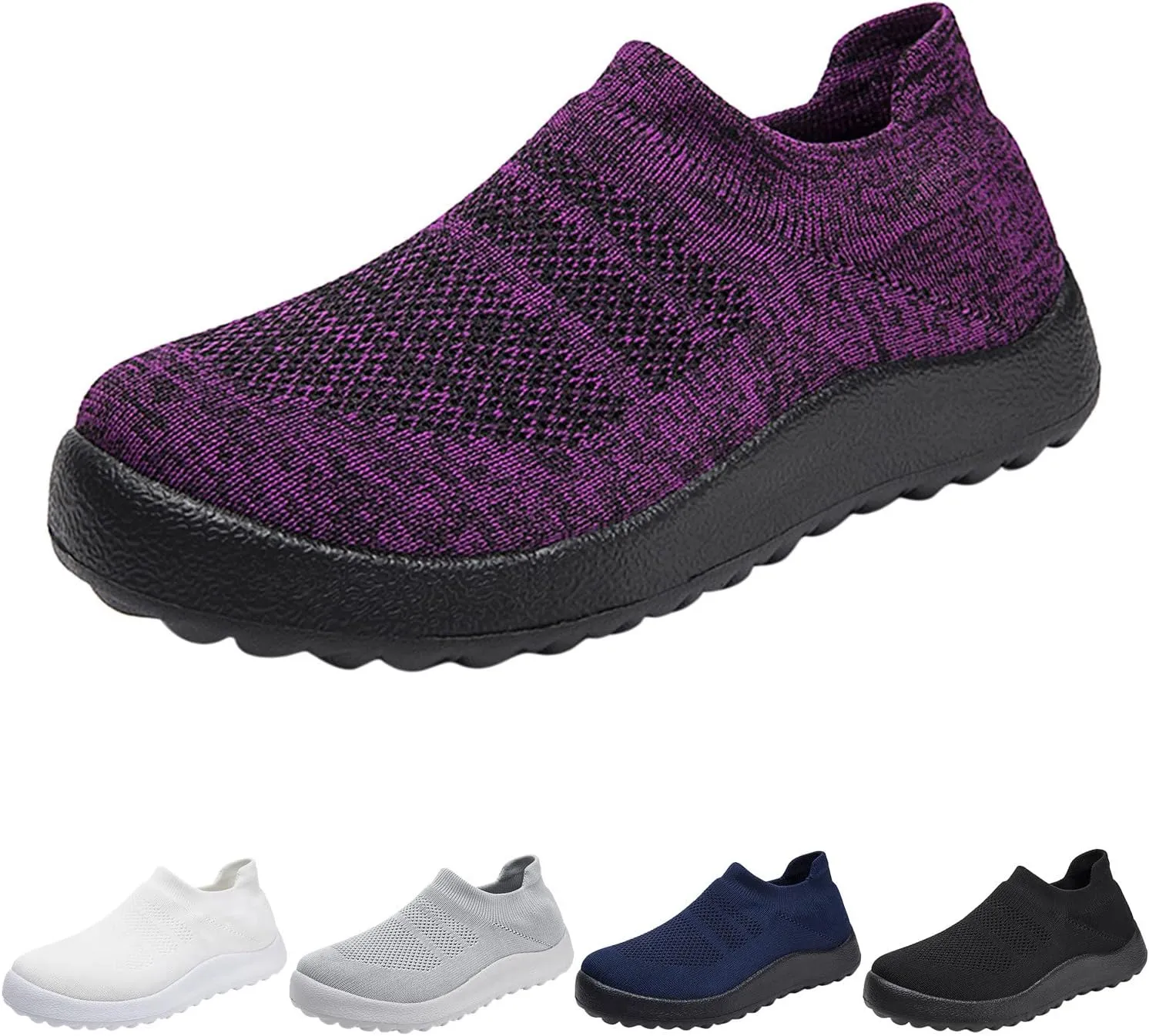 Women's Athletic Walking Shoes Slip On Casual Mesh Mens Dress Shoes Food Service Casual Shoes Trendy Fashion Sneakers 2025 Platform Tennis Shoe Loafers Dress Shoe