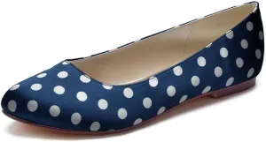 Women’s Ballet Flat Shoes Knit Dress Shoes Round Toe Slip On Ballerina Walking Flats Shoes for Woman Low Comfort Soft