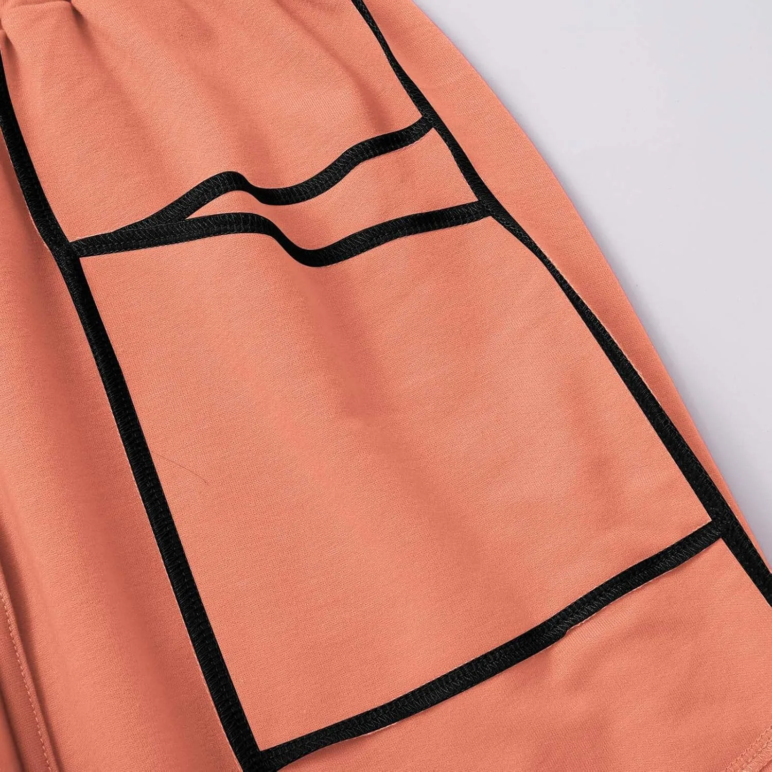 Womens Barrel Sweatpants Casual Summer Elastic High Waisted Drawstring Wide Leg Palazzo Pants Cargo Pants