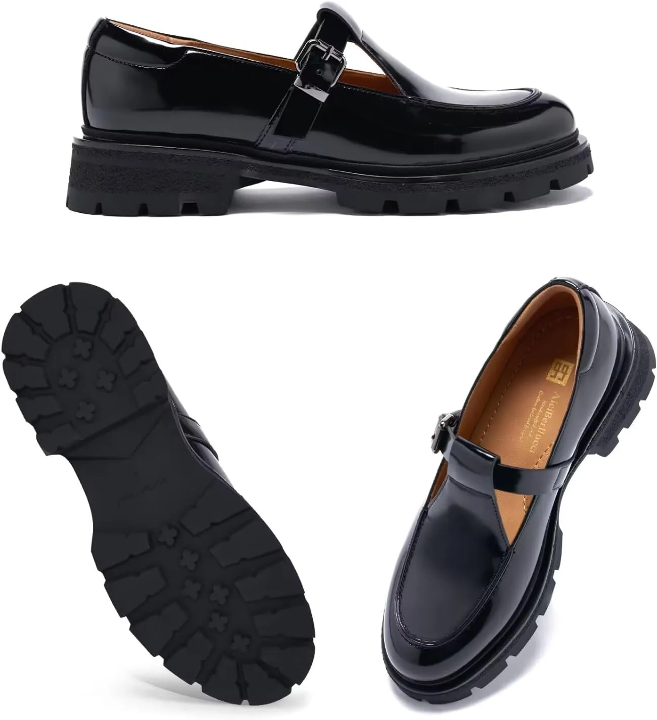 Women's Business Casual Chunky Loafers - Comfortable Platform Slip-Ons