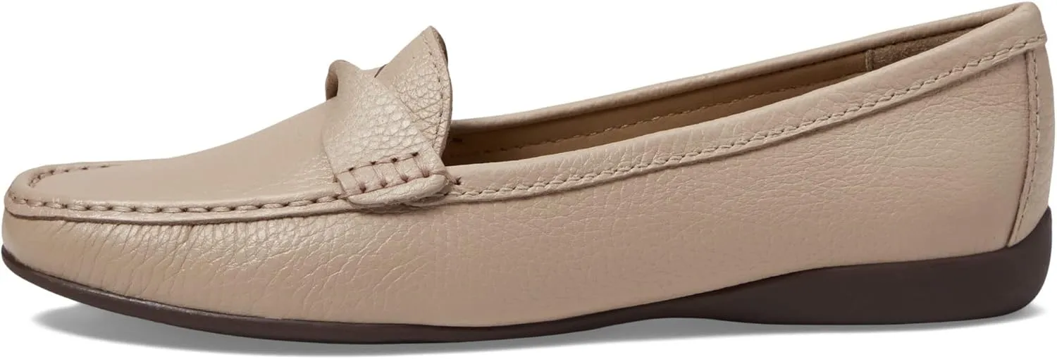 Women's Genuine Leather Casual Comfort Slip on Loafers