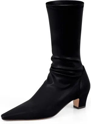 Women's Gogo Boots Knee High Boots Pointed Toe Chunky Heel Fashion Dress Boots