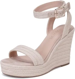 Women's Platform Sandals Wedge Ankle Strap Open Toe Sandals