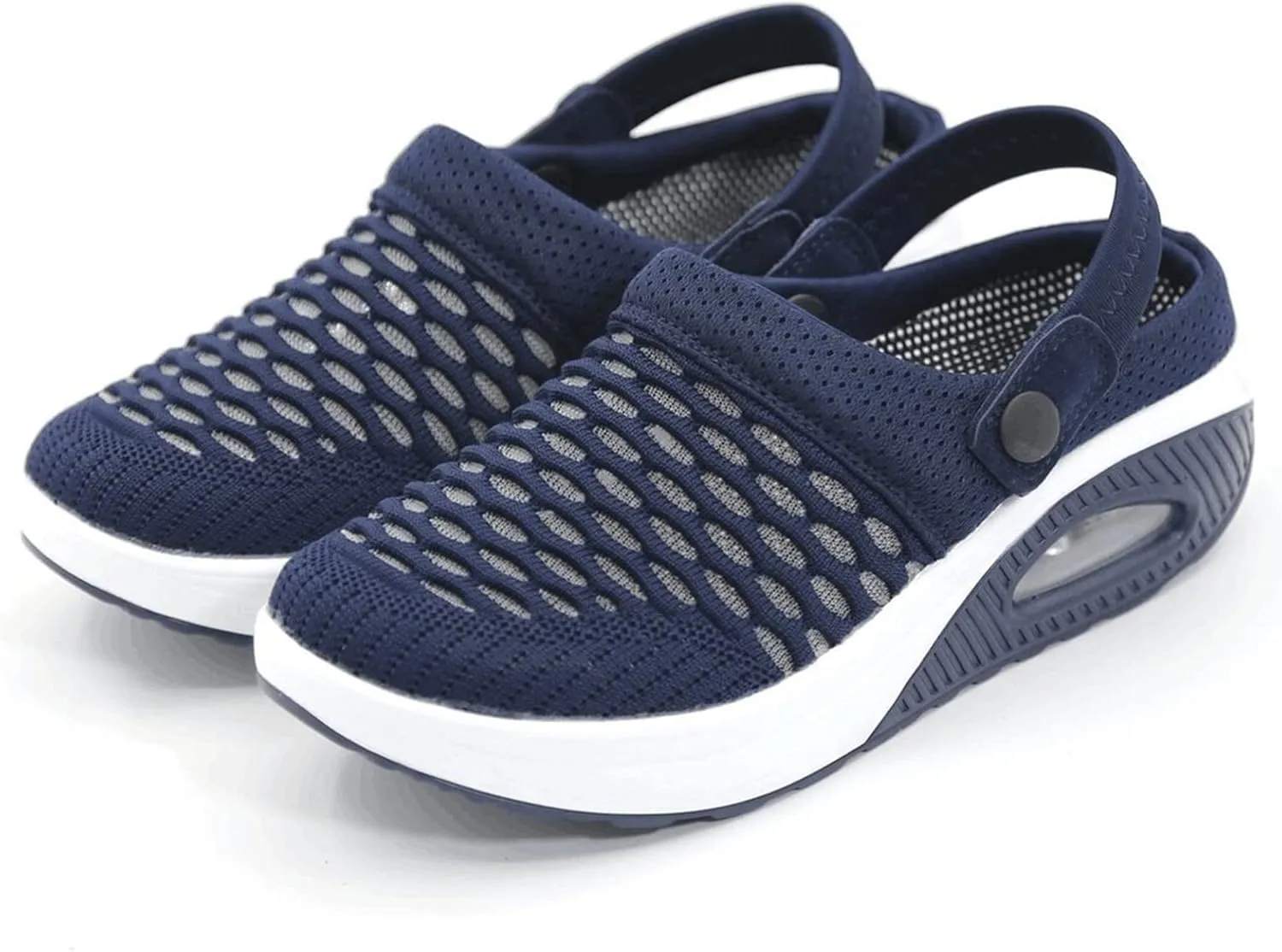 Women's Sandals Comfortable Walking Shoes Orthotic Walking Sneakers Adjustable Breathable Platform Mesh Mules Wide Width Non-Slip Shoes Air Cushion Support Sandals