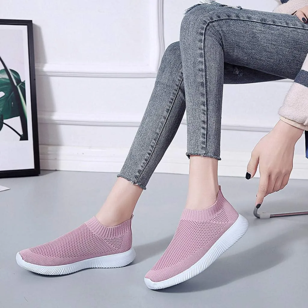 Womens Slip On Walking Shoes Non Slip Running Shoes Walking Shoes Women Flat Feet Casual Shoes Dress Sneakers Slip On Tennis Shoe Loafers Dress Shoe