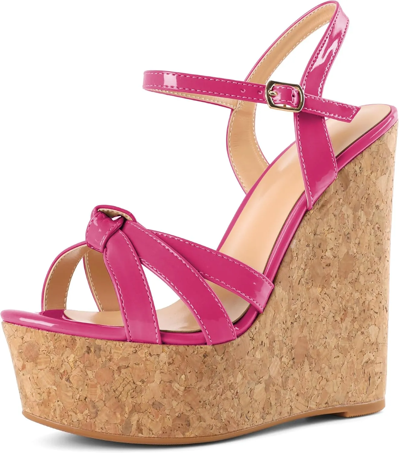 YODEKS Women's Platform Wedges|High Heel Wedge Sandals|Ankle Strap Open Toe Platform Heels