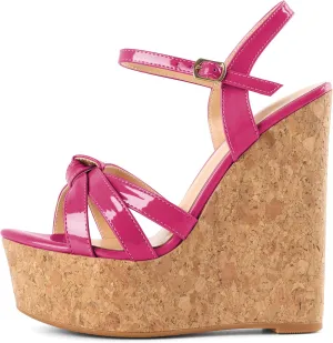 YODEKS Women's Platform Wedges|High Heel Wedge Sandals|Ankle Strap Open Toe Platform Heels